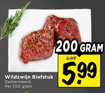 Wildzwijn Biefstuk