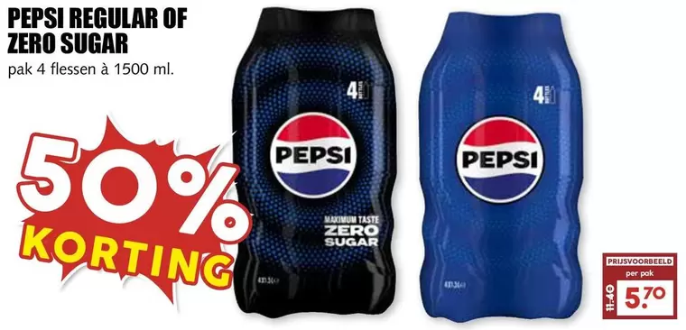 pepsi - REGULAR OF ZERO SUGAR