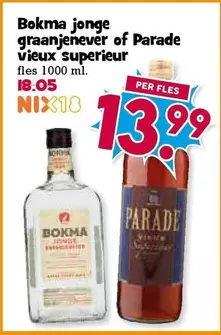 Bokma jonge graanjenever of Parade vieux superieur
