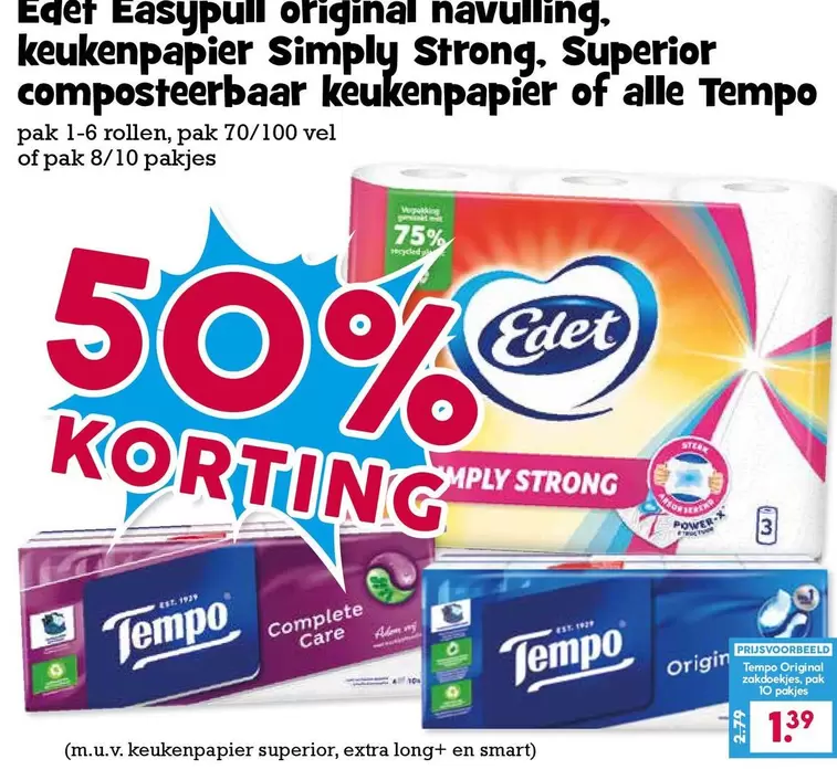 extra - Easypull Original Havulling Keukenpapier