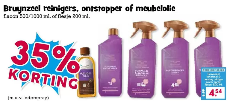 Reinigers, ontstopper of meubelolie