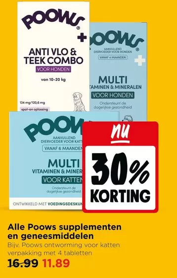 De - Alle Poows supplementen en geneesmiddelen