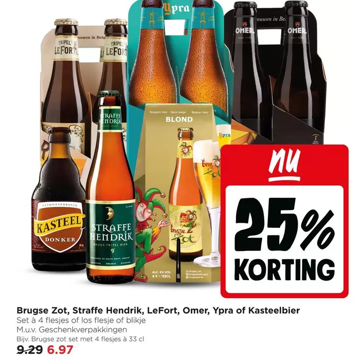 be - Brugse Zot, Straffe Hendrik, LeFort, Omer, Ypra of Kasteelbier