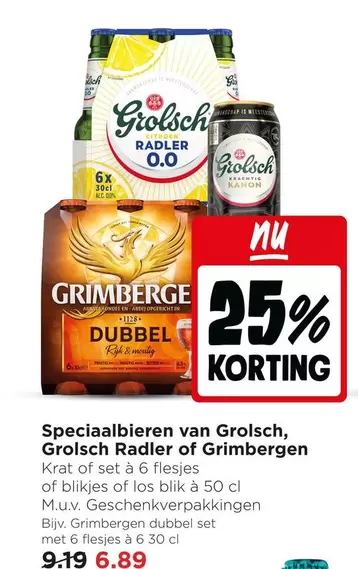 Grolsch - Speciaalbieren van , Radler of Grimbergen