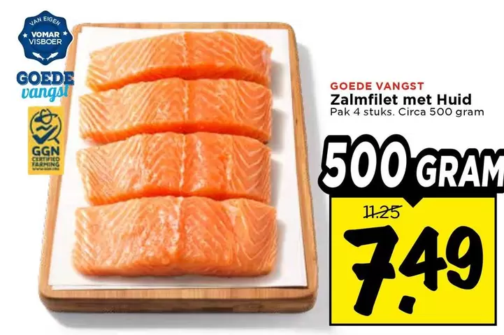 Zalmfilet met Huid