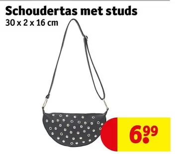 Schoudertas met studs