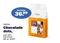 Chocolade dots, puur, 54%