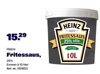 Heinz - Fritessaus, 25%