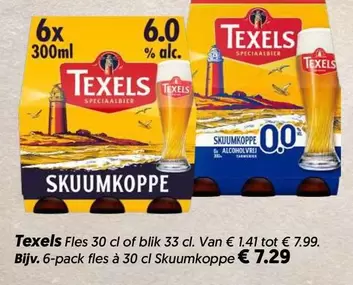 Texels - Fles 30 cl of blik 33 cl Skuumkoppe