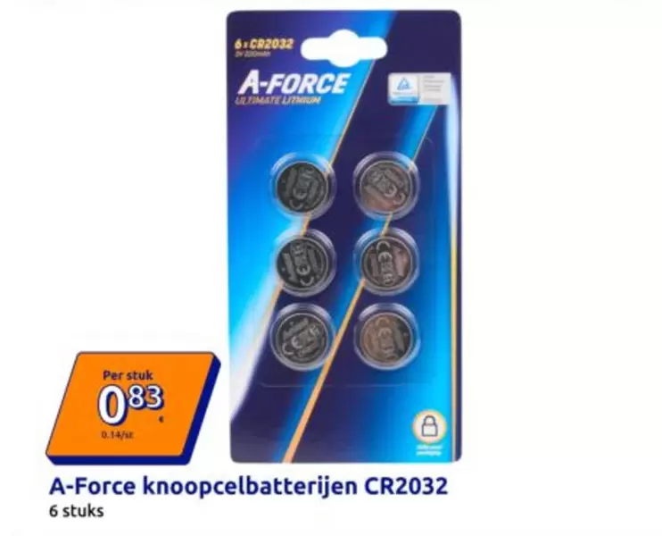 Knoopcelbatterijen CR2032