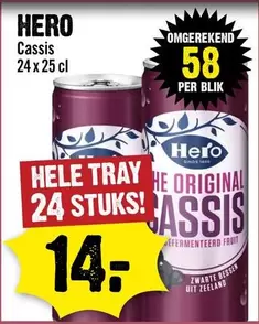 Hero - Cassis 24 x 25 cl