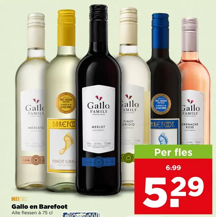 wine - Gallo en Barefoot