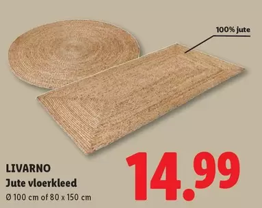 Jute vloerkleed