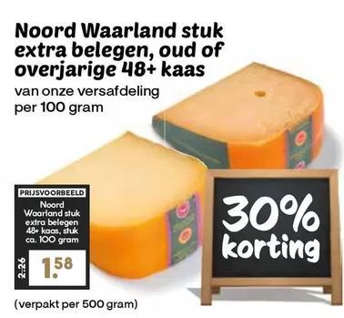 extra - Noord Waerland stuk  belegen, oud of overjarige 48+ kaas