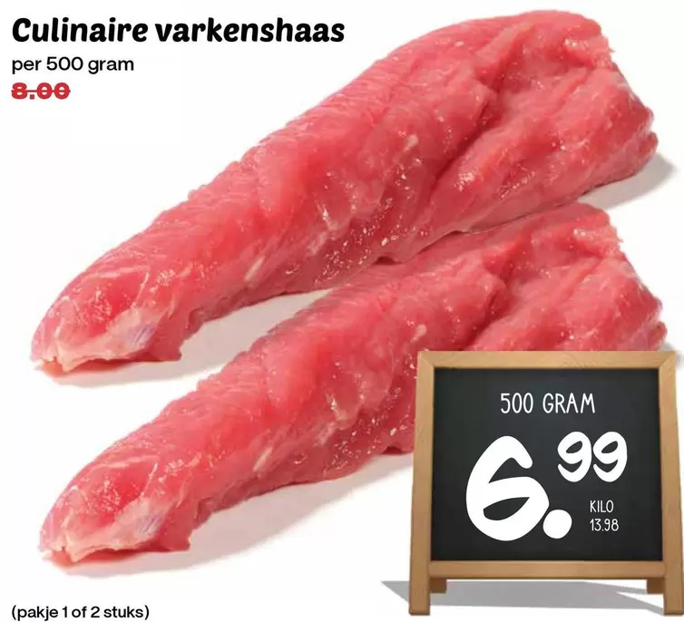 Culinaire varkenshaas
