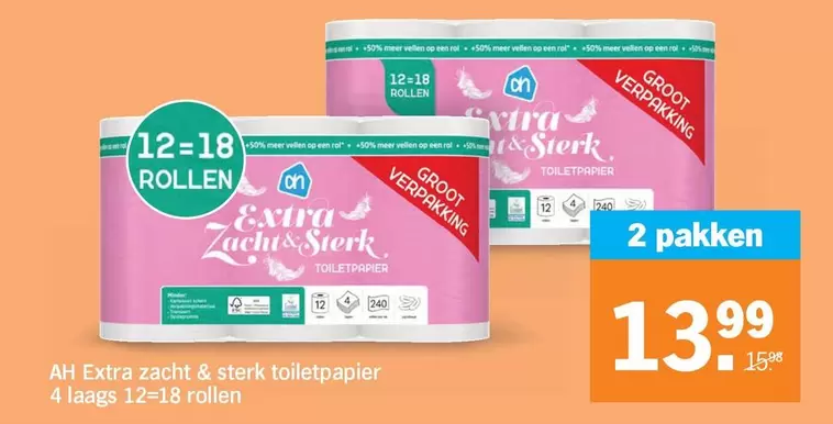 Ah - Extra zacht & sterk toiletpapier