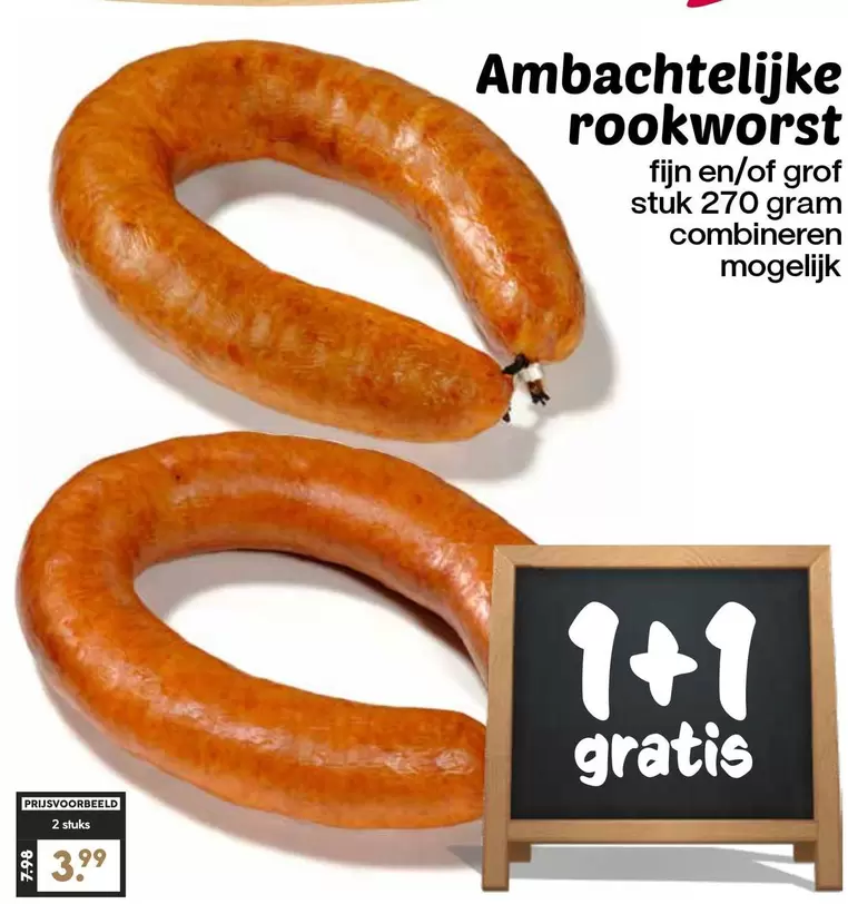 Ambachtelijke rookworst