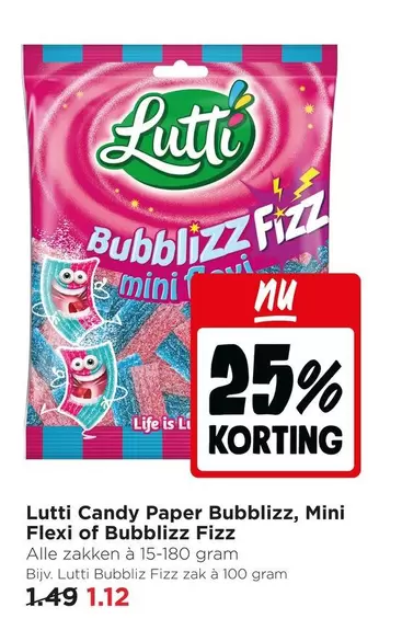 Candy Paper Bubblizz, Mini Flexi of Bubblizz Fizz