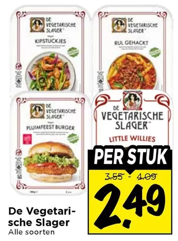 De - KIPSTUCKJES, RUL GEHACKT, PLUMFEEST BURGER, LITTLE WILLIES