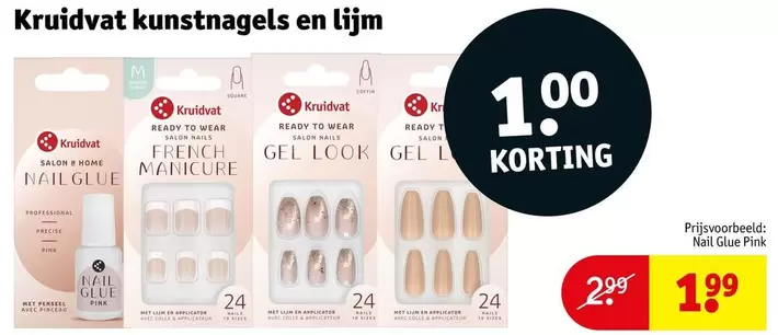 Pink - Kruidvat kunstnagels en lijm