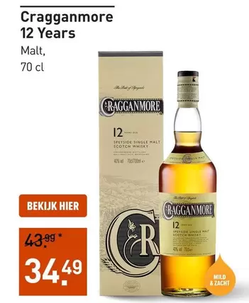 Cragganmore 12 Years Malt Scotch Whisky