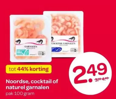 Noordse, cocktail of naturel garnalen