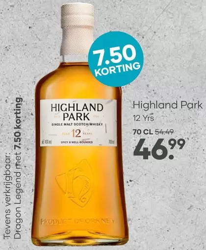 Park - Single Malt Scotch Whisky 12 Yrs