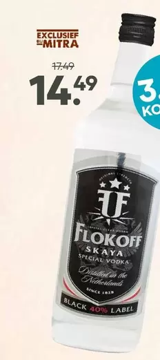 Label - Flokoff Skaya Special Vodka Black 40%