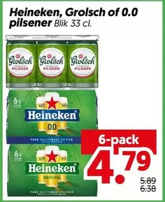 Heineken - pilsener Blik 33 cl.