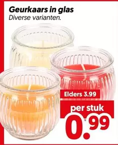Geurkaars in glas
