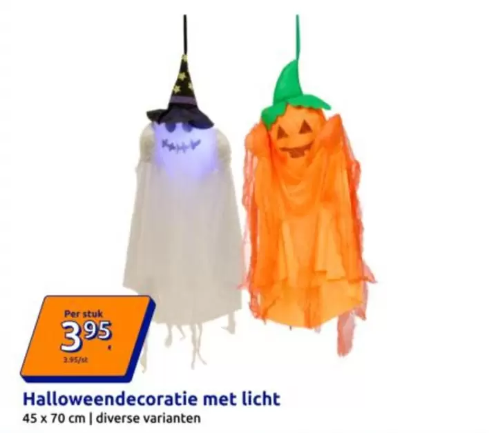 Halloweendecoratie met licht