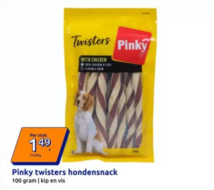 Pinky twisters honden snack