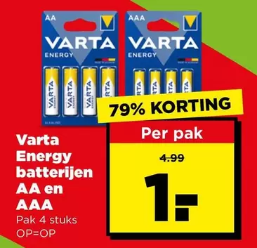 Energy batterijen AA en AAA