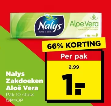 Zakdoeken Aloe Vera