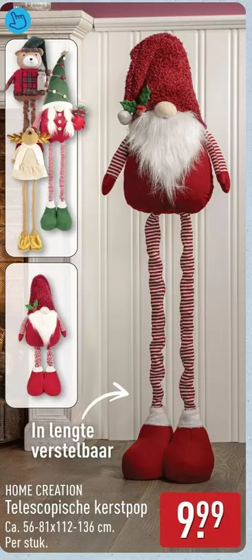 Telescopische kerstpop