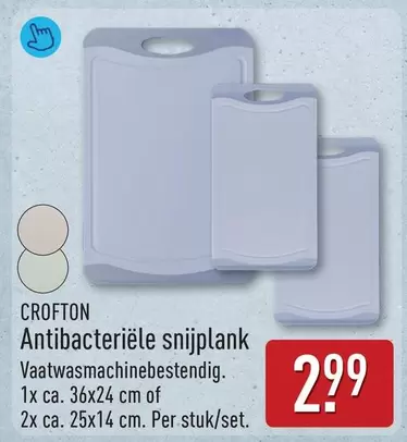 Antibakteriële snijplank