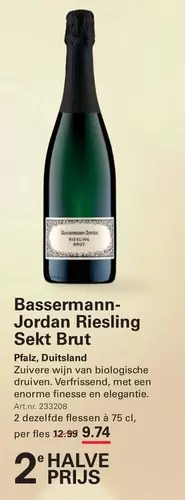 Jordan - Bassermann- Riesling Sekt Brut