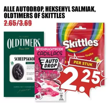 be - AUTODROP, HEKSEHYL SALMIAK, OLDTIMERS OF SKITTLES