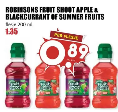 Apple - FRUIT SHOOT APPLE & BLACKCURRANT OF SUMMER FRUITS