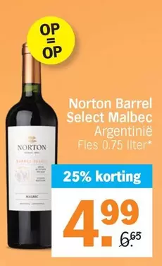 Norton -  Barrel Select Malbec Argentine