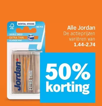 Jordan - DENTAL STICKS EXTRA THIN
