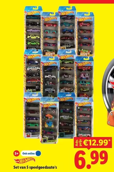Hot Wheels - Set van 5 speelgoedauto's
