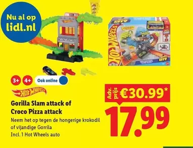 Hot Wheels - Gorilla Slam attack of Croco Pizza attack