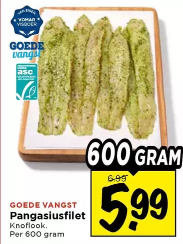 Pangasiusfilet Knoflook