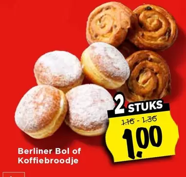 Berliner Bol of Koffiebroodje