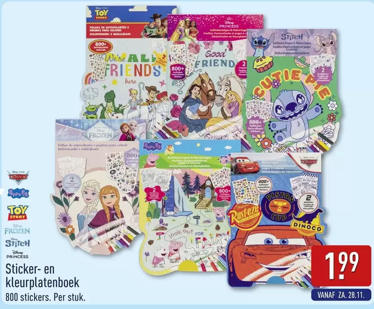 Cars - Sticker- en kleurplatenboek