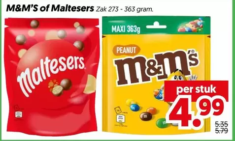 M&M's -  of Maltesers