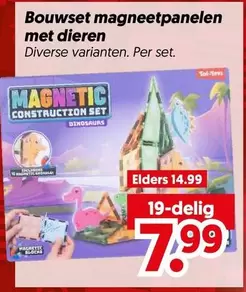 Magnetische constructieset dinosaurussen
