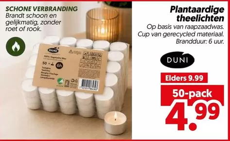 Op - Plantaardige theelichten