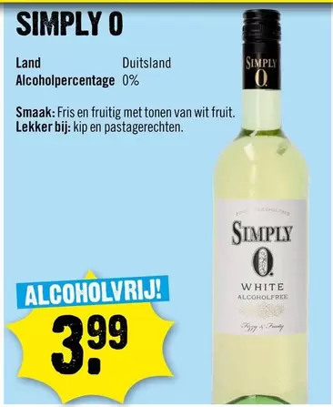 White - SIMPLY O WHITE ALCOHOLFREE